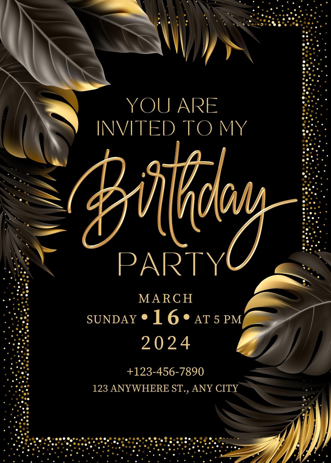 Free And Printable Birthday Invitation Templates Canva, 53% OFF