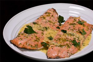 Sockeye Salmon with Preserved Lemon Beurre Blanc