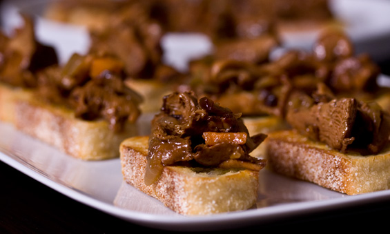 Marinated Wild Mushroom Canapes