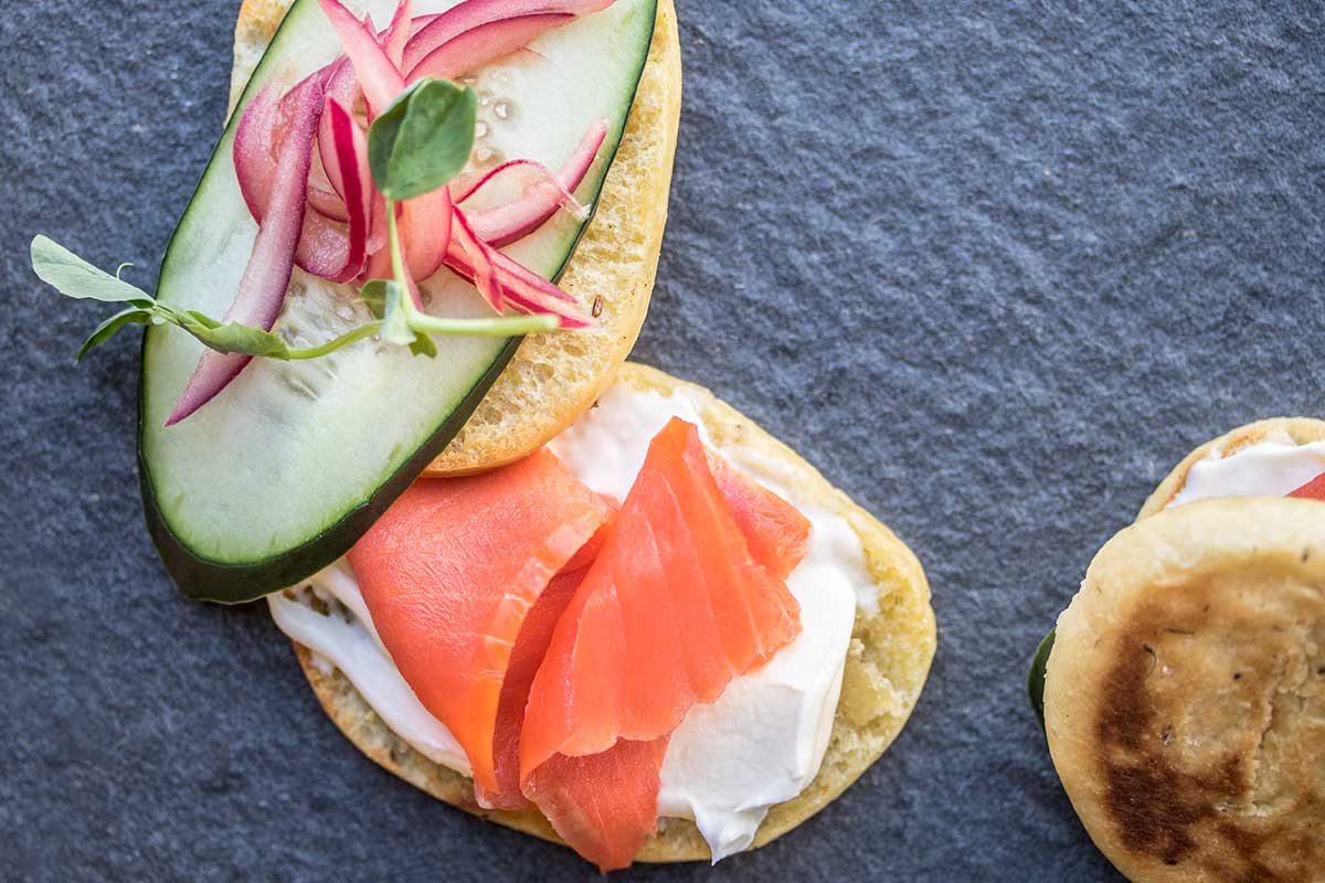 Lox on Homemade Caraway & Dill Bread