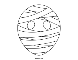 Mummy Outline Printable - Printable Template