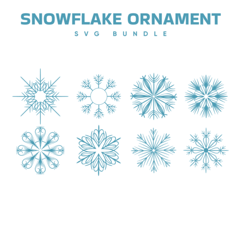 Snowflake Ornament SVG - main image preview.