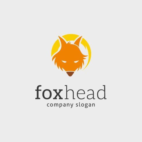 Fox Head Logo Template cover image.