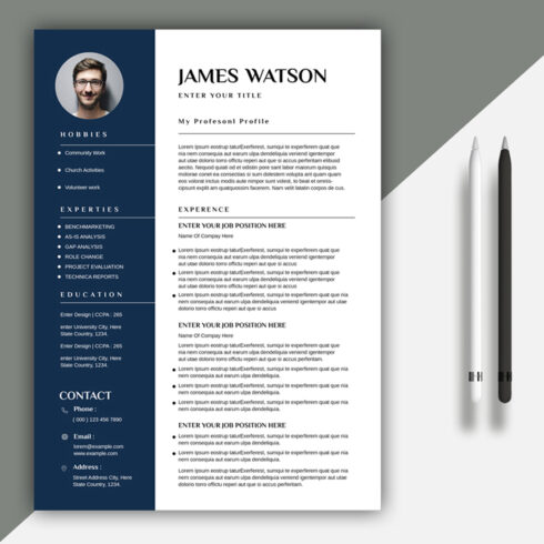 Resume Template cover image.