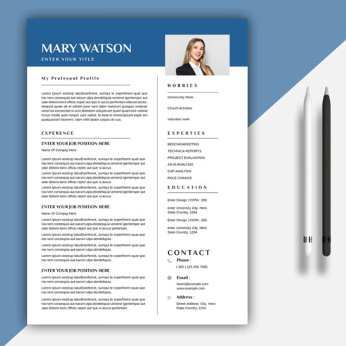 Resume Template cover image.