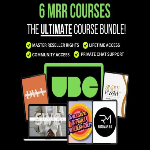 6 MRR COURSES - Dwa Ubc Simply Passive Passive Profit Millionare Roadmap To Riches 30 Swc Digital Marketing Cours cover image.