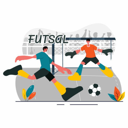 9 Futsal or Football Sport Illustration cover image.