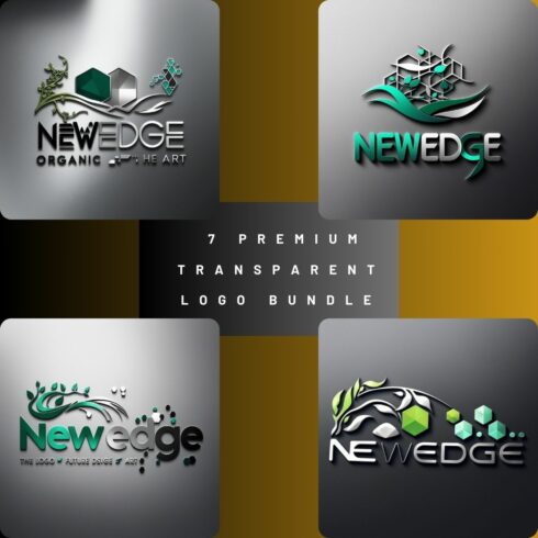 7 Premium Transparent Logo Bundle | Crisp 3000x3000px HD Logos cover image.