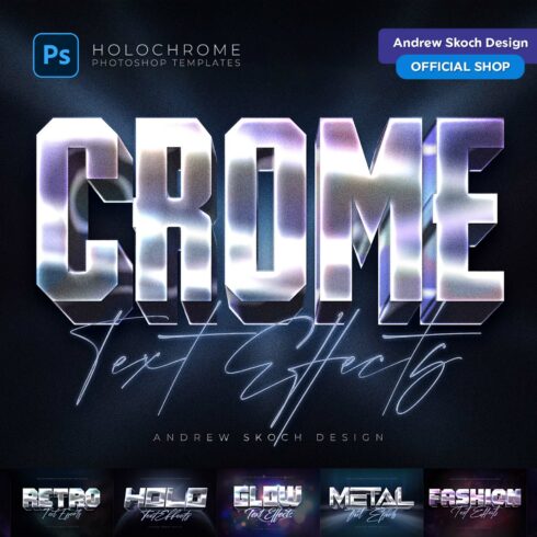 Holochrome Text and Logo Effects cover image.