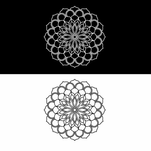 Flat Vector Mandala Design Intricate Mandala with Symmetrical Floral Patterns cover image.