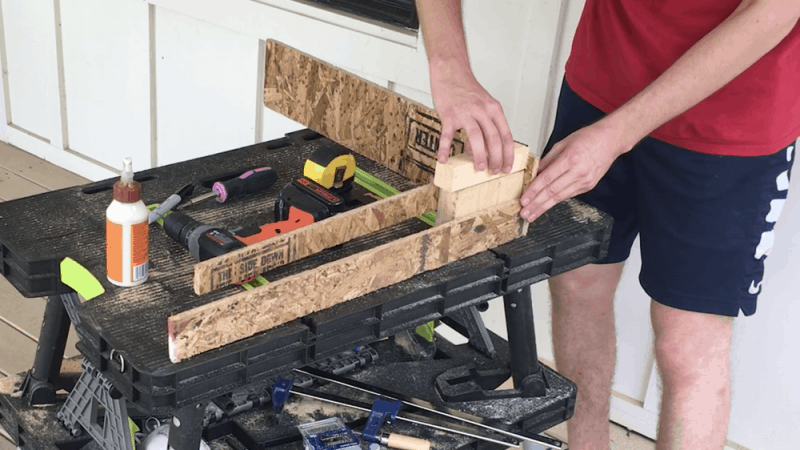 adding furring strips to the acoustic panel's internal frame