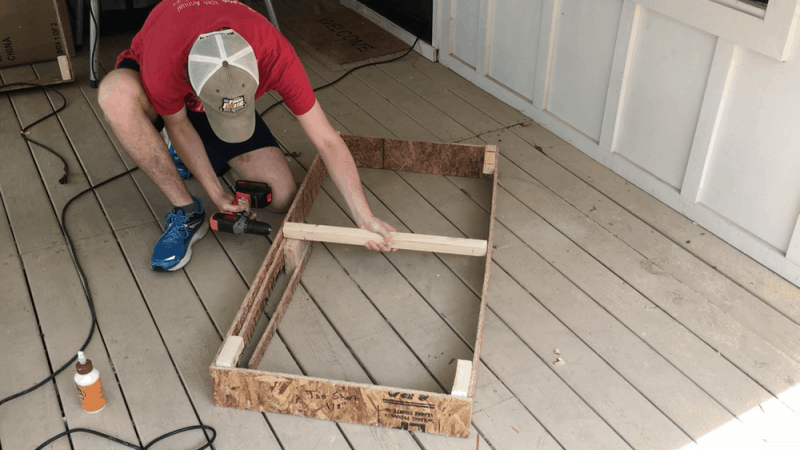 drilling a center bar to hold the acoustic panel together