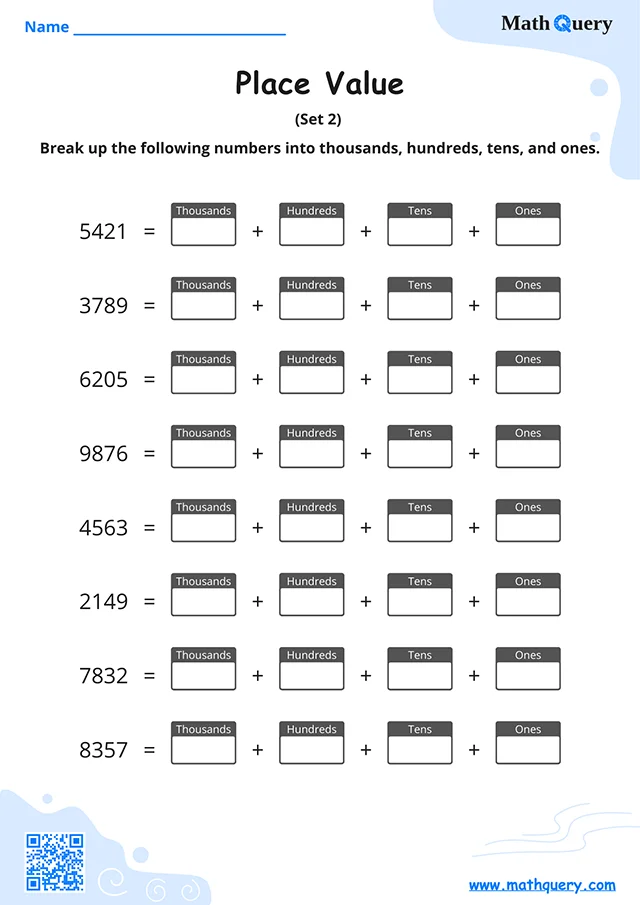 Place Value Worksheets