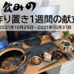 1週間の献立（2021年10月25日～2021年10月31日）