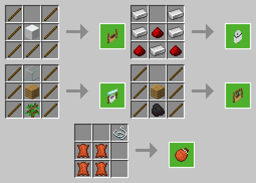 Minecraft Thirsty Addon Crafting Recipes