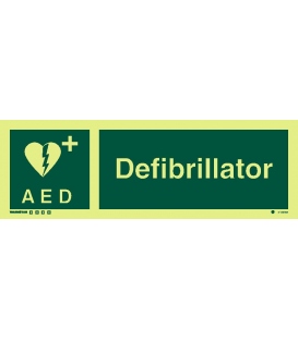 4138 Defibrillator symbol with text