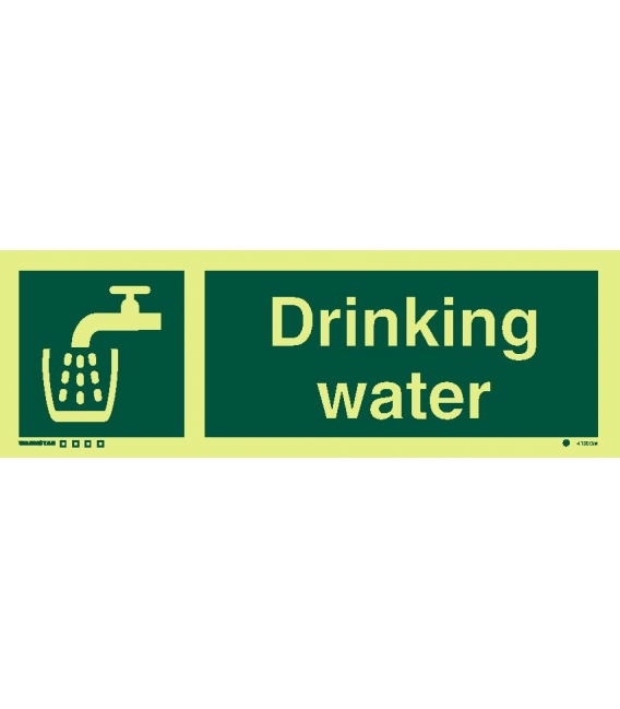 4180 Drinking water + symbol