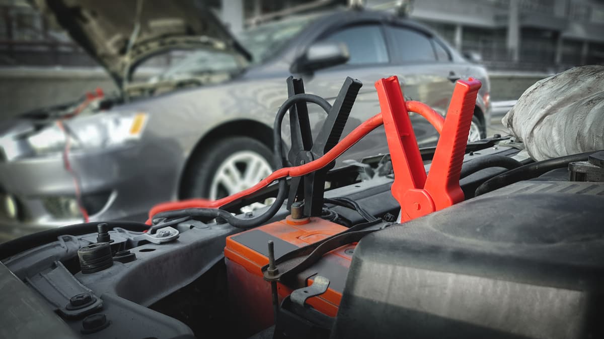 Jump Start a Car in the Rain