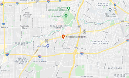 UTHealth Neurosciences neurocognitive disorders clinic map