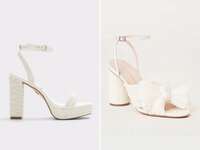 Two outdoor wedding shoes