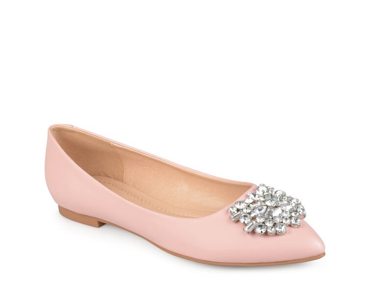 DSW blush wedding flats