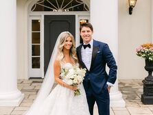 Mitch Marner and his wife Stephanie