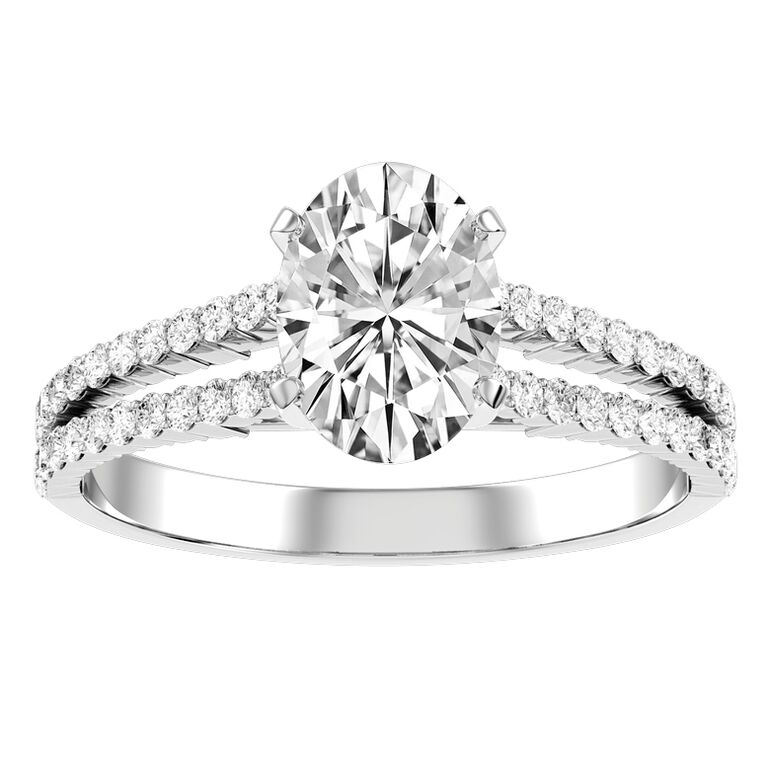 Oval diamond Taylor Swift inspired engagement ring