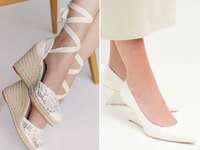 Two pairs of wedding wedges