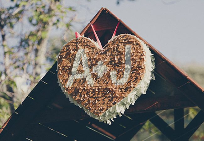 Monogram Heart Pinata