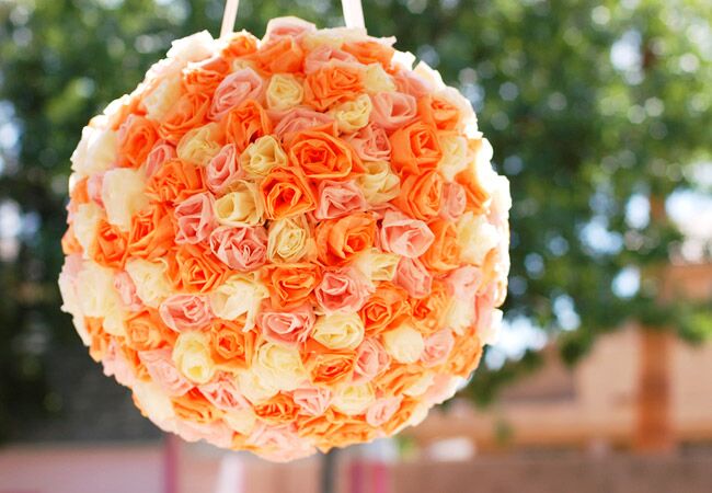 Tissue Paper Flower Pinata