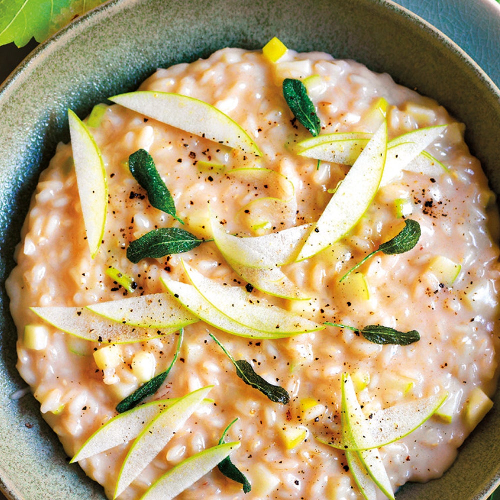 Risotto fontina e mela verde