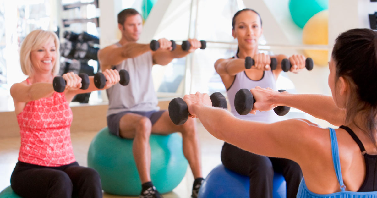 Group exercise class