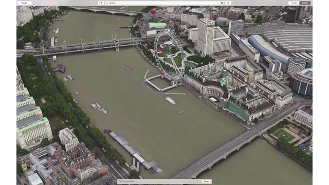 Apple Maps Flyover: London in 3D