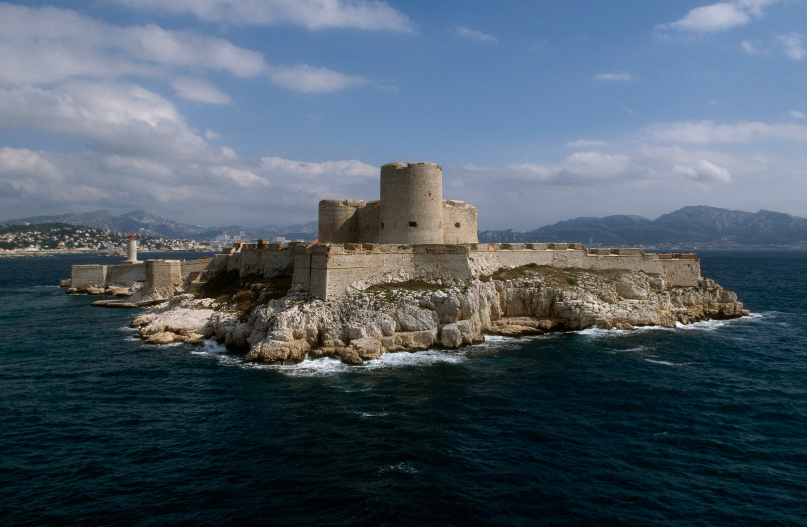 Île d'If à Marseille une grande forteresse en pierre avec des prisons souteraines. Dcor utilis pour l'emprisonnement de...