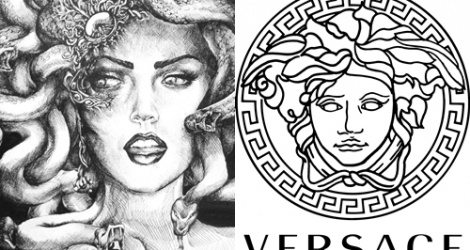 Thiết kế versace logos thể hiện sự tinh tế và quý phái