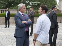 Royal Pains, Campbell Scott (L), Mark Feuerstein (R), 'Hammertime', Season 5, Ep. #8, 08/07/2013, ©USA