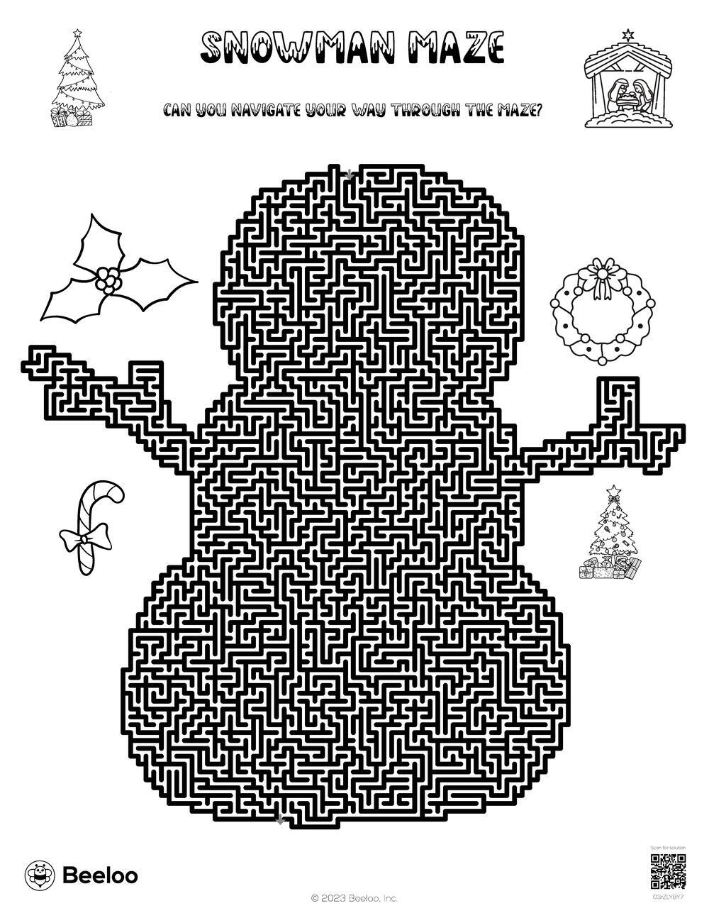 Snowman Maze