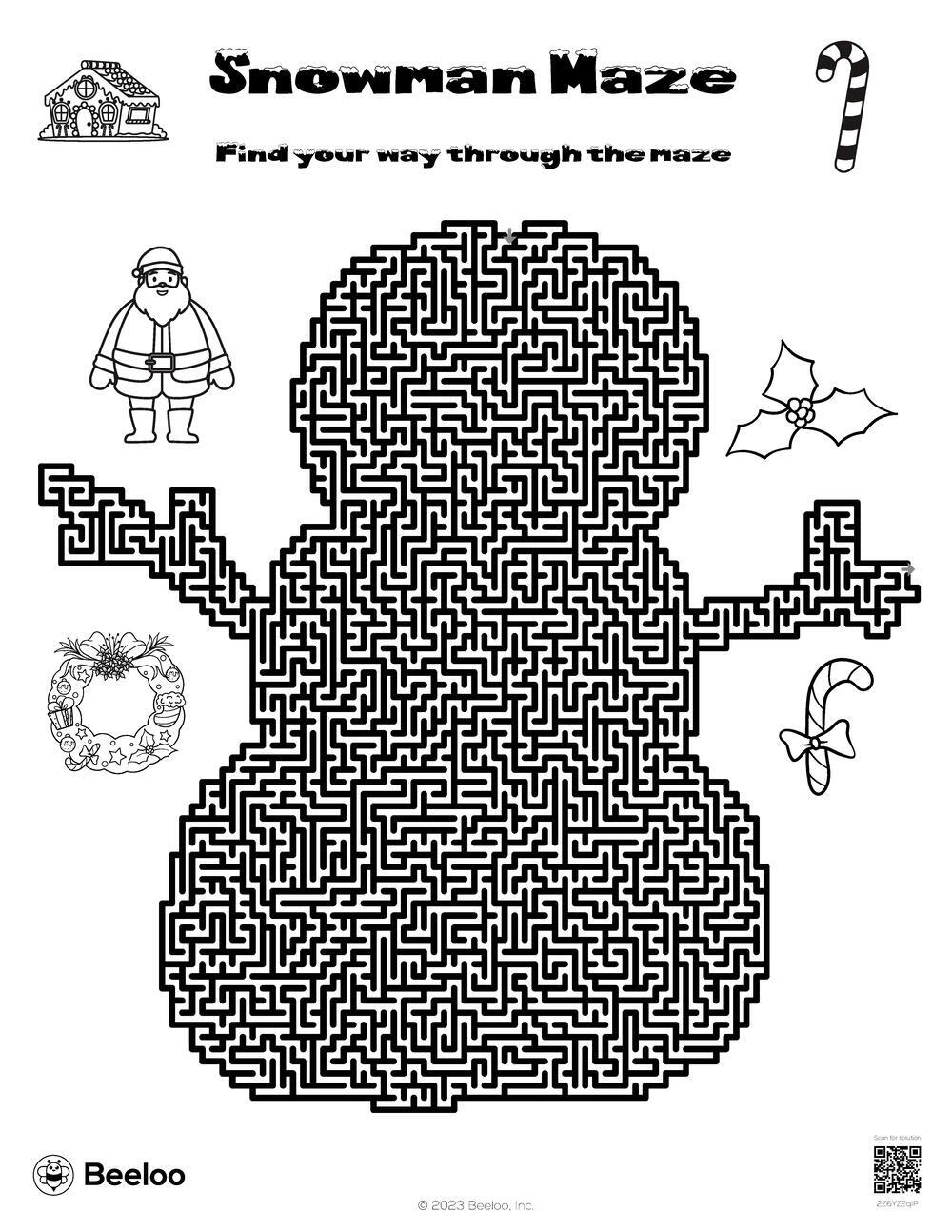 Snowman Maze