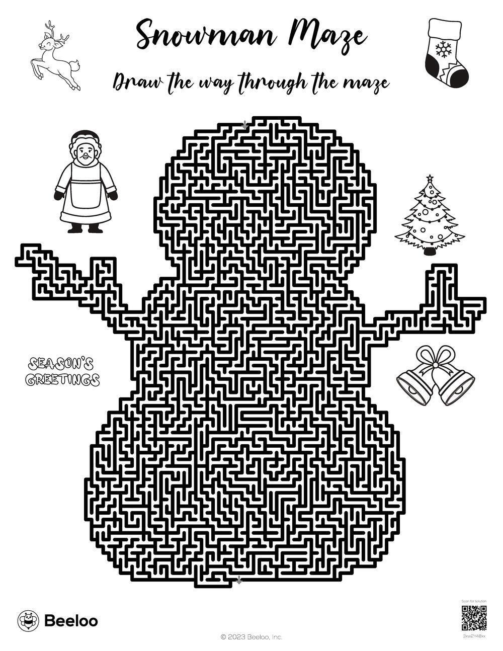 Snowman Maze