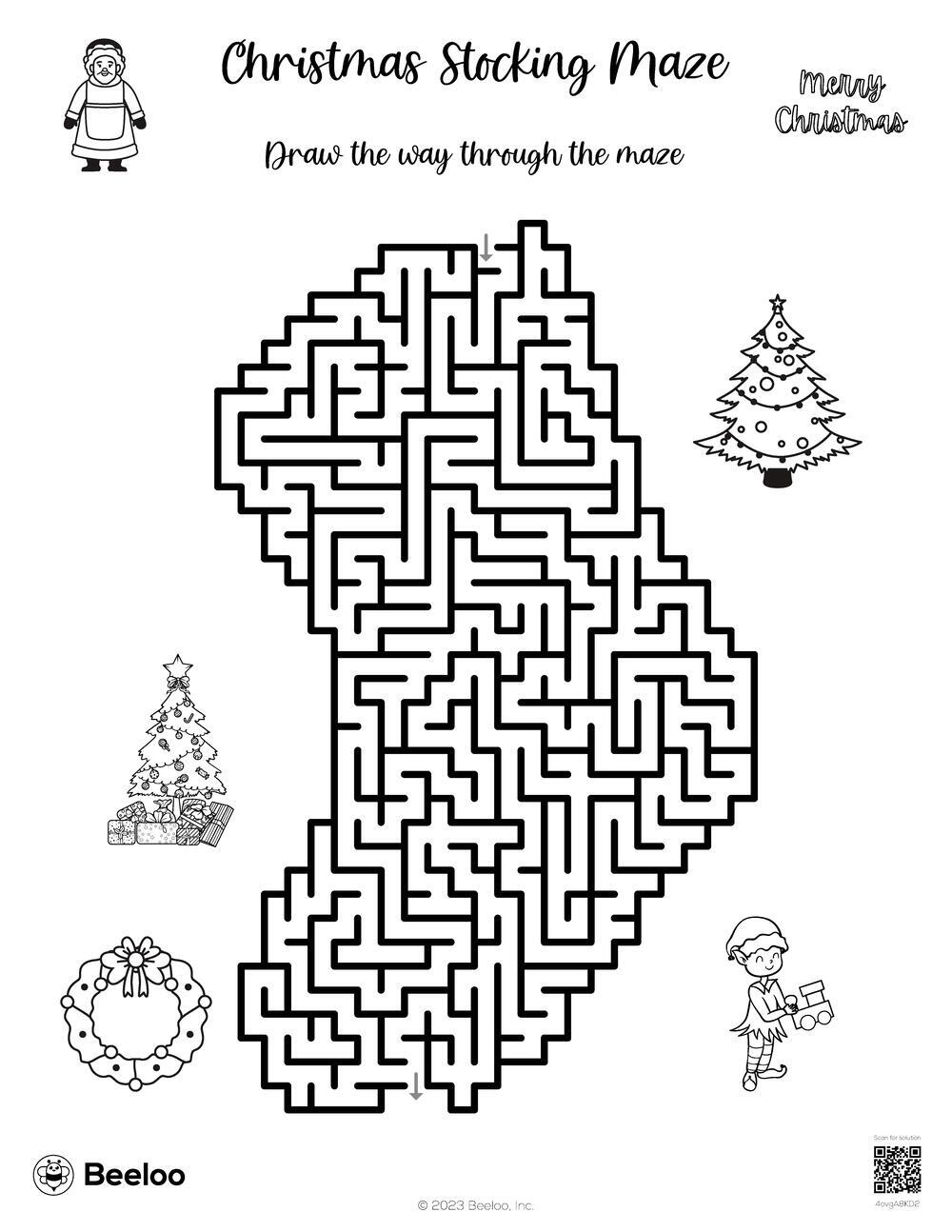 Christmas Stocking Maze