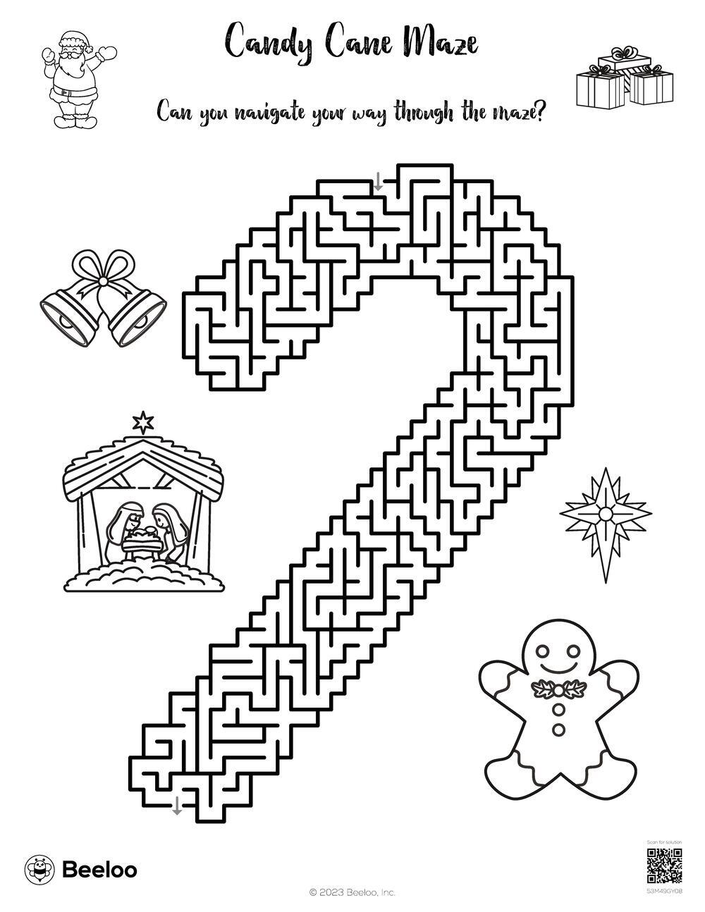 Candy Cane Maze