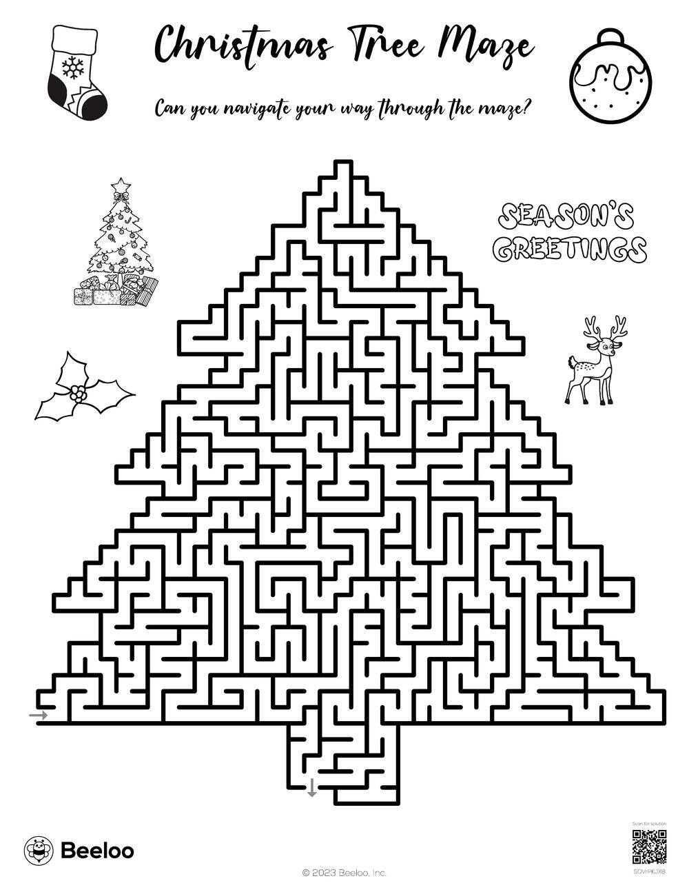 Christmas Tree Maze