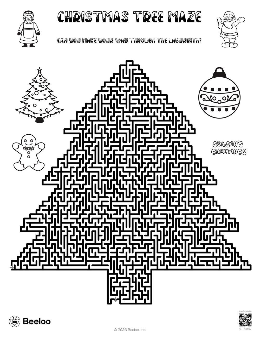 Christmas Tree Maze