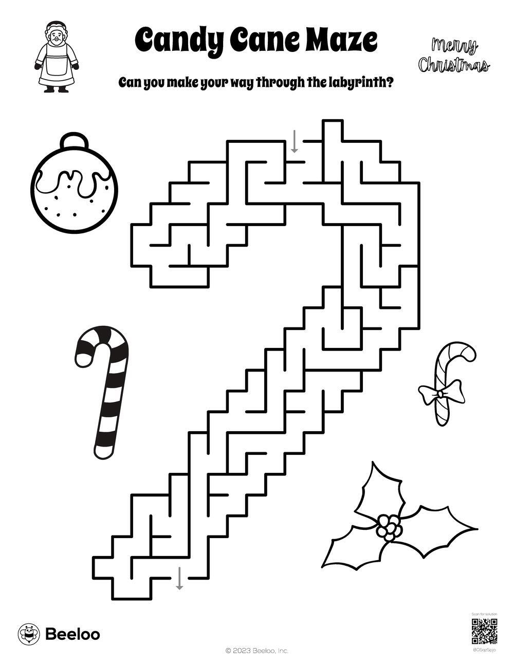 Candy Cane Maze