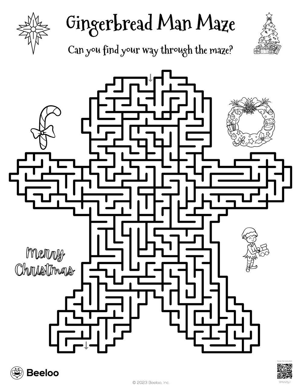 Gingerbread Man Maze