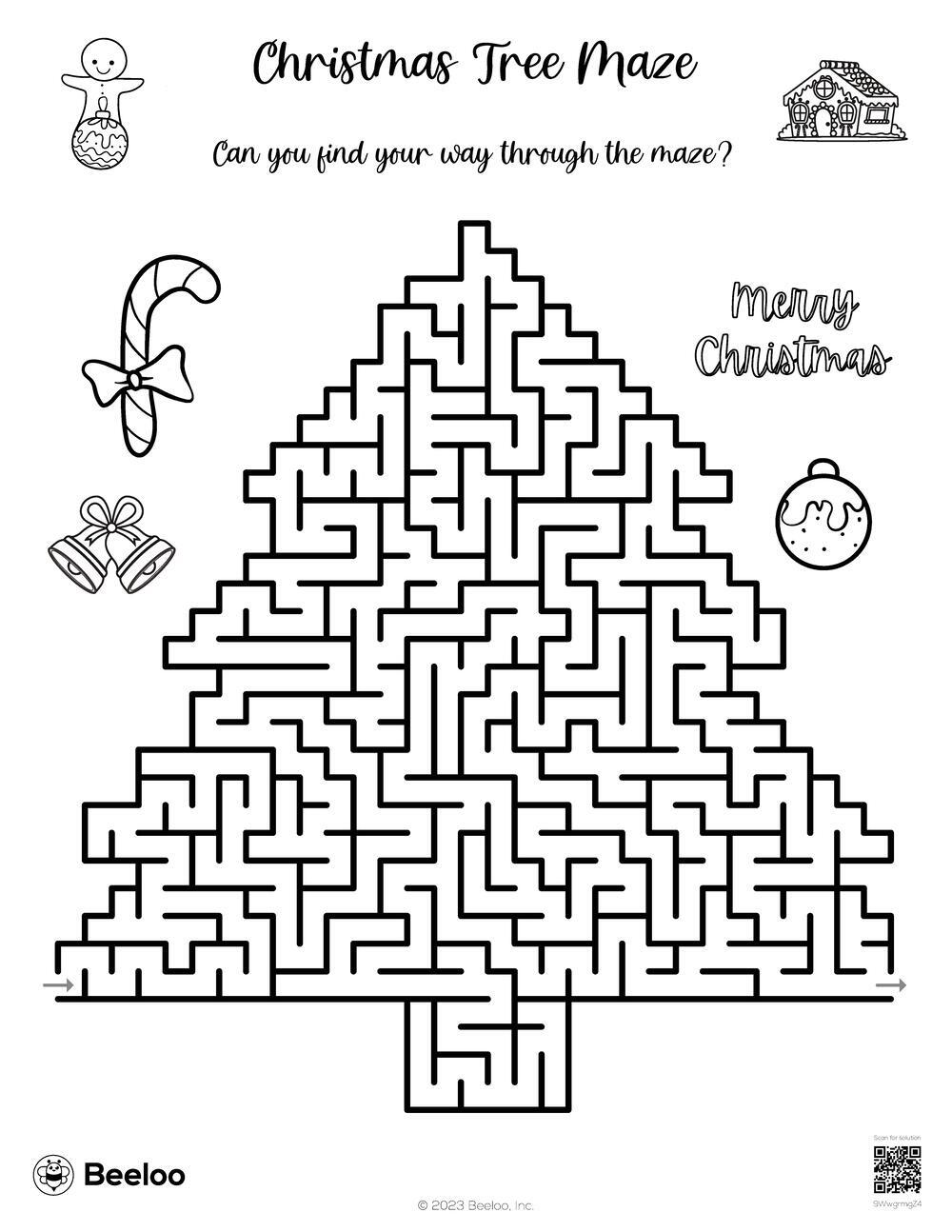 Christmas Tree Maze