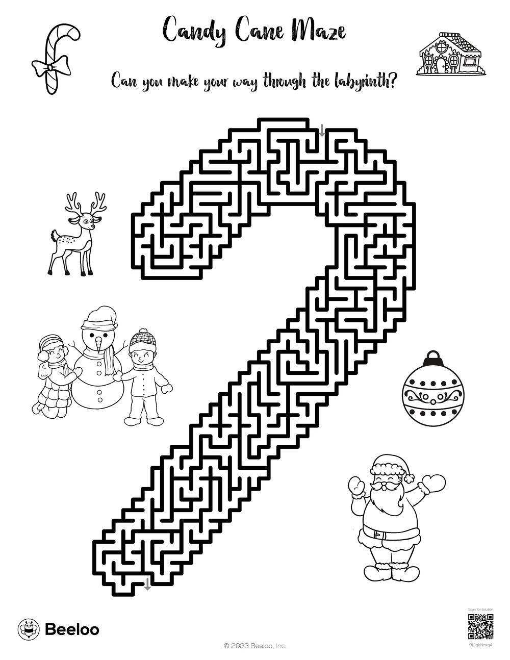 Candy Cane Maze