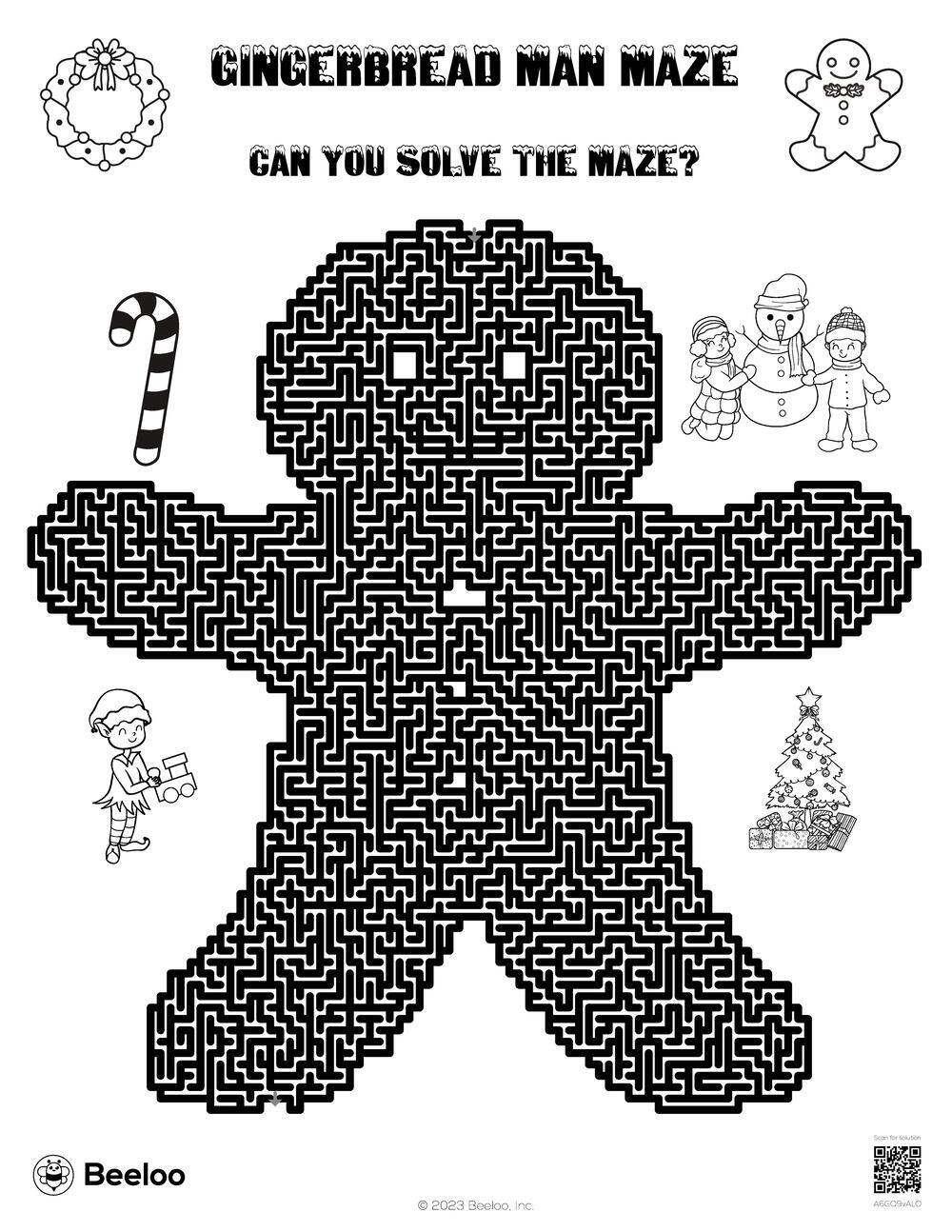 Gingerbread Man Maze