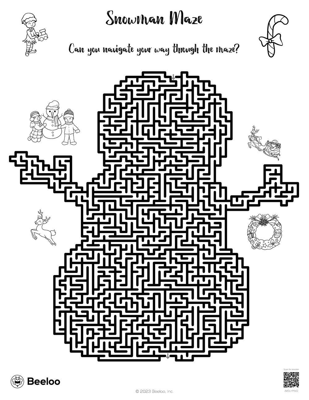 Snowman Maze