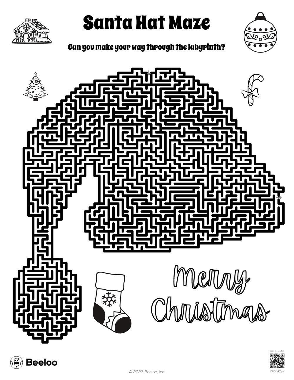 Santa Hat Maze